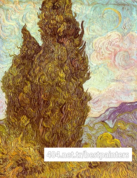 Van_Gogh_Two_Cypresses