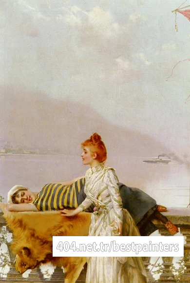 Corcos_Vittorio_Matteo_On_The_Balcony