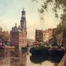 Vreedenburgh_Cornelis_The_Flowermarket_On_The_Singel_Amsterdam_With_The_Munttoren_Beyond