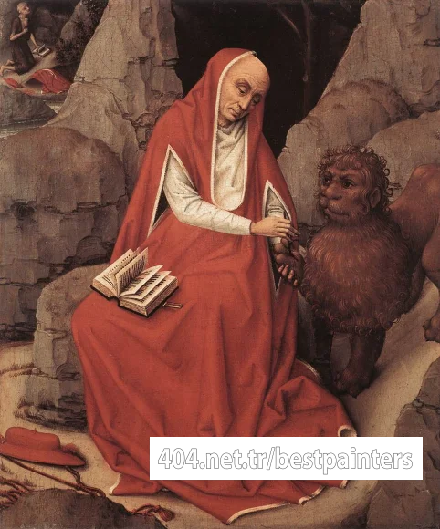 Weyden_St_Jerome_and_the_Lion_c1450