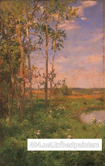 Palmer_Walter_Launt_At_the_Edge_of_the_Pond