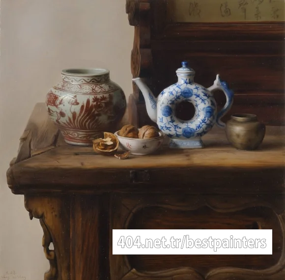 Weidong_Wang_Still_Life_with_Round_Tea_Pot_2004_40