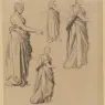 Watts_George_Frederick_Four_studies_of_a_draped_female_figure
