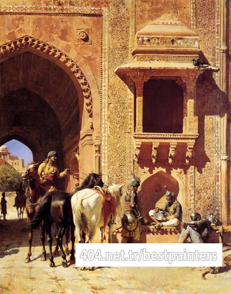 Weeks_Edwin_Gate_Of_The_Fortress_At_Agra_India