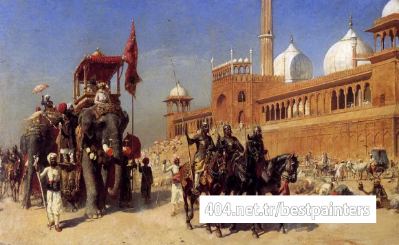 Weeks_Edwin_Great_Mogul_And_His_Court_Returning_From_The_Great_Mosque_At_Delhi_India