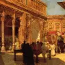 Weeks_Edwin_Lord_Elephants_and_Figures_in_a_Courtyard_Fort_Agra