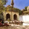 Weeks_Edwin_Lord_Figures_in_the_Courtyard_of_a_Mosque