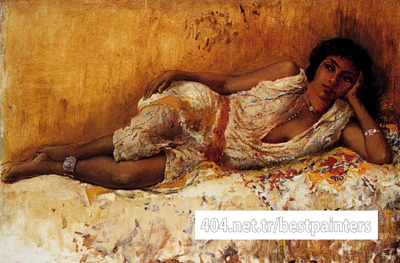 Weeks_Edwin_Lord_Moorish_Girl_Lying_On_A_Couch