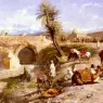 Weeks_Edwin_Lord_The_Arrival_Of_A_Caravan_Outside_Marakesh