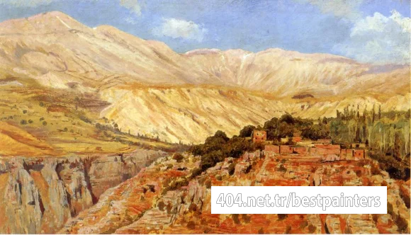 Weeks_Edwin_Lord_Village_in_Atlas_Mountains_Morocco