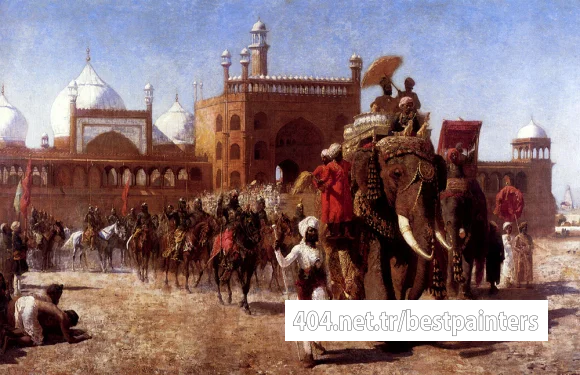 Weeks_Edwin_The_Return_Of_The_Imperial_Court_From_The_Great_Mosque_At_Delhi