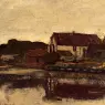 Weissenbruch_Jan_Hendrik_A_Farm_On_The_Waterfront