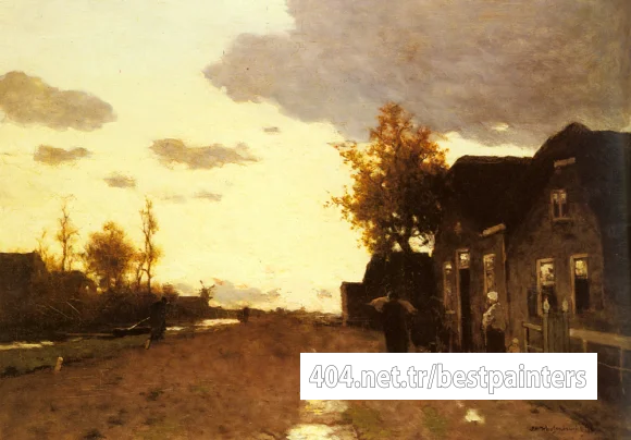 Weissenbruch_Jan_Hendrik_Along_The_Canal