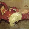 Whistler_Note_in_Red_=_The_Siesta