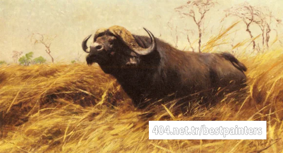 Kuhnert_Wilhelm_Friedrich_An_African_Buffalo