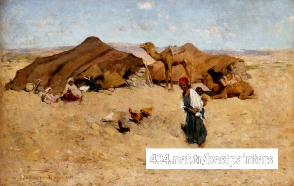 Metcalf_Willard_Leroy_Arab_Encampment_Biskra