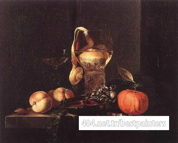 KALF_Willem_Still_Life_With_Silver_Bowl_Glasses_And_Fruit