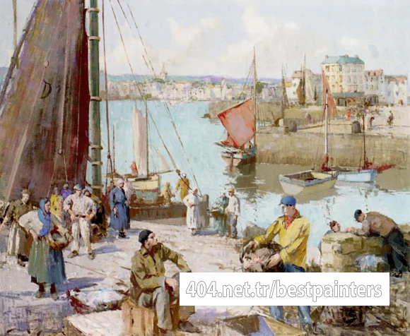 Hankey_William_Lee_Bringing_In_Fish_Dieppe