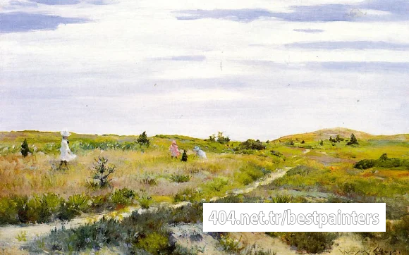 Chase_William_Merritt_Along_the_Path_at_Shinnecock