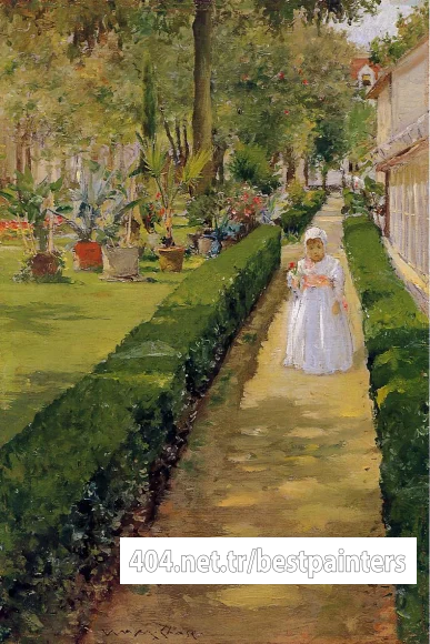 Chase_William_Merritt_Child_on_a_Garden_Walk
