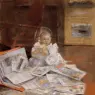 Chase_William_Merritt_Child_with_Prints