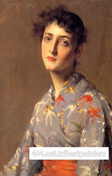 Chase_William_Merritt_Girl_in_a_Japanese_Kimono
