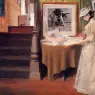 Chase_William_Merritt_Interior_Young_Woman_at_a_Table