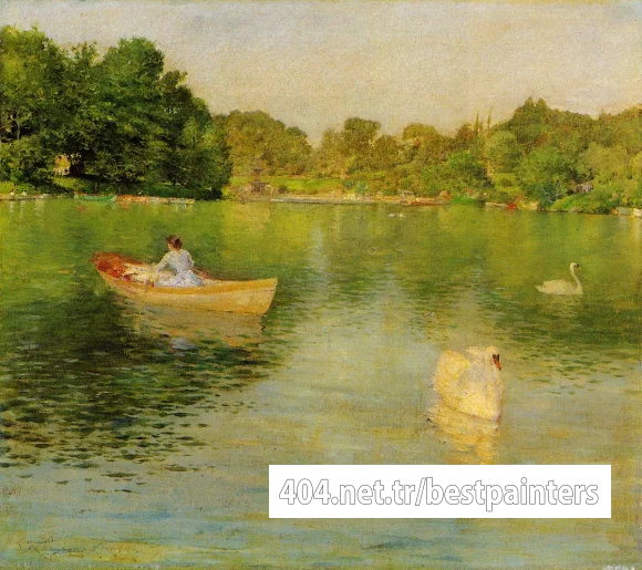 Chase_William_Merritt_On_the_Lake_Central_Park