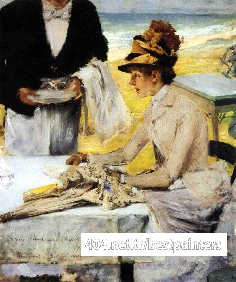 Chase_William_Merritt_Ordering_Lunch_by_the_Seaside