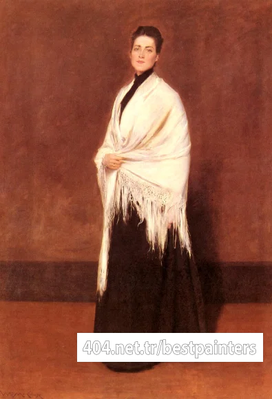 Chase_William_Merritt_Portrait_Of_Mrs-C-SHAWL