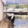 Chase_William_Merritt_Sheds_and_Schooner_Gloucester