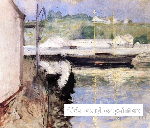 Chase_William_Merritt_Sheds_and_Schooner_Gloucester