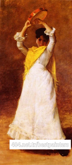 Chase_William_Merritt_The_Tamborine_Girl