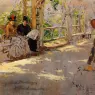Chase_William_Merritt_Women_under_Trellis_(unfinished)