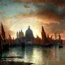 Haseltine_William_Stanley_Santa_Maria_Della_Salute_Sunset