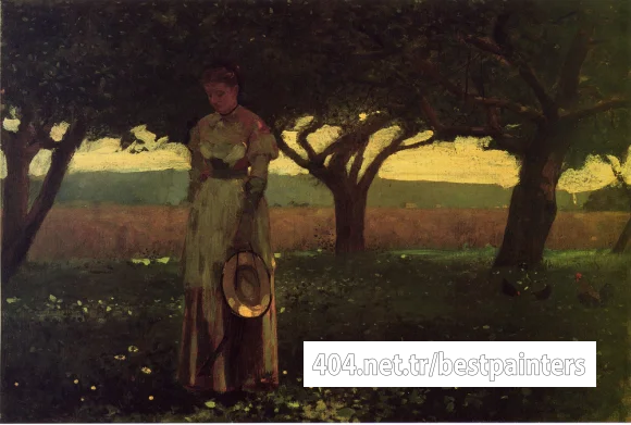 Homer_Winslow_Girl_in_the_Orchard