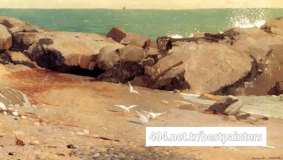 Homer_Winslow_Rocky_Coast_and_Gulls