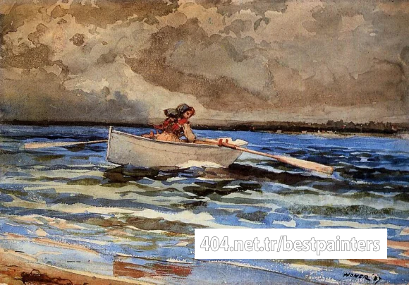 Homer_Winslow_Rowing_at_Prout-s_Neck