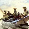 Homer_Winslow_Sailing_the_Catboat