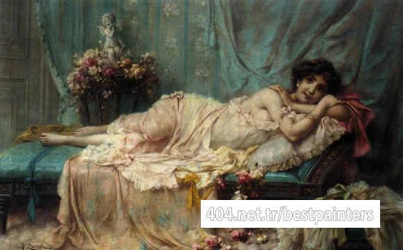 Hans_Zatzka_Reclining_Beauty