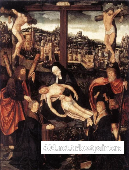 CORNELISZ_VAN_OOSTSANEN_Jacob_Crucifixion_With_Donors_And_Saints