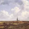 RUISDAEL_Jacob_Isaackszon_van_Landscape_With_Church_And_Village