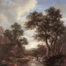 RUISDAEL_Jacob_Isaackszon_van_Sunrise_In_A_Wood