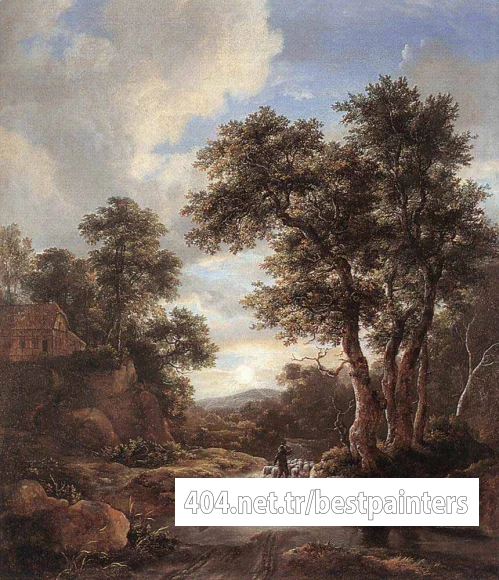 RUISDAEL_Jacob_Isaackszon_van_Sunrise_In_A_Wood