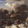 RUISDAEL_Jacob_Isaackszon_van_Waterfall_IN_A_Rocky_Landscape