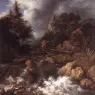 RUISDAEL_Jacob_Isaackszon_van_Waterfall_In_A_Mountainous_Northern_Landscape