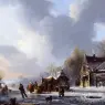 Stol_Jacobus_Van_Der_Skaters_On_A_Frozen_River_Near_A_koek_En_Zopie