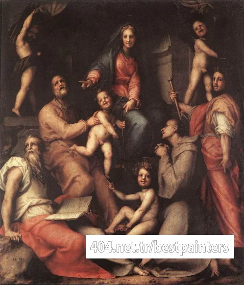 PONTORMO_Jacopo_Madonna_And_Child_With_Saints
