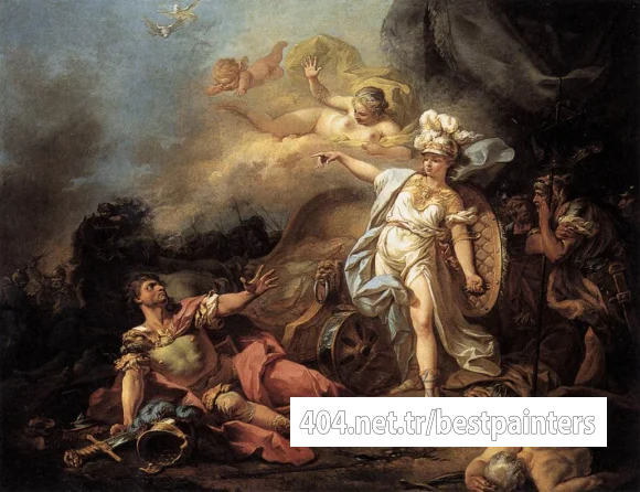 DAVID_Jacques_Louis_The_Combat_of_Mars_and_Minerva