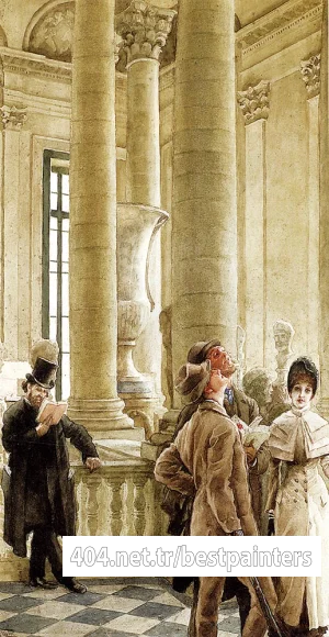 Tissot_James_Jacques_Joseph_Au_Louvre